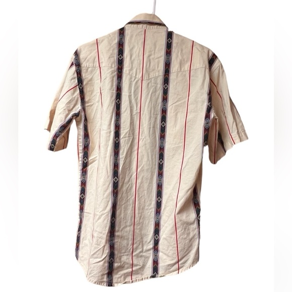 ‼️‼️ LAST CHANCE SALE Wrangler Western Shirt stripes SZ S - Picture 3 of 3